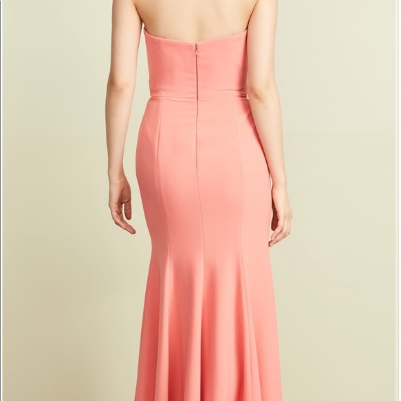 Marchesa Notte Coral Gown Size 2 worn once - Picture 2 of 3